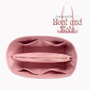 Poushy Waterproof Nylon Organizer fits Boat and Tote - Middle Pouch / Premium Fabric Insert for Boat & Tote Liner Protector Bag Shaper