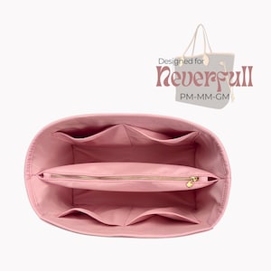 Poushy Wasserdichter Nylon Organizer passt für Neverfull Tote - Mitteltasche / Premium Stoffeinsatz für MM Neverfull PM Liner Screen Bag Shaper