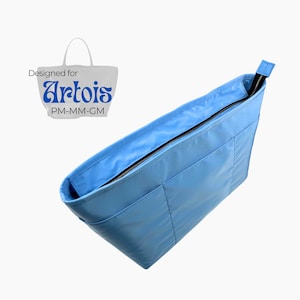 Poushy Waterproof Nylon Organizer fits Artois - Oval Shape / Premium Fabric Insert for PM Artois MM Liner Protector Bag Shaper