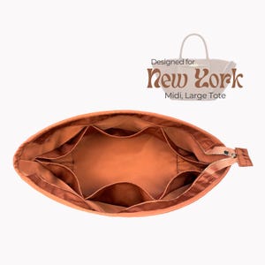 Poushy Waterproof Nylon Organizer fits the New York Tote - Top Cover / Premium Fabric Insert for NY Large Tote Liner Protector Bag Shaper