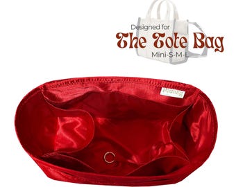 Poushy Luxus-Seiden-Organizer passt auf die Einkaufstasche / Premium-Seiden-Gewebe-Einsatz für die Traveller-Tote-Liner-Schutz-Former-Soft-Touch-Schlüsselanhänger
