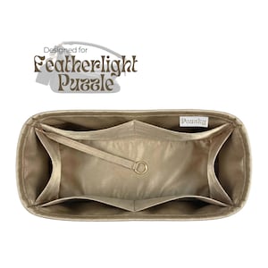Poushy Luxe Silk Organizer fits Featherlight Puzzle Bag / Handmade Premium Silk Fabric Insert for Puzzle Liner Bag Shaper Soft Touch
