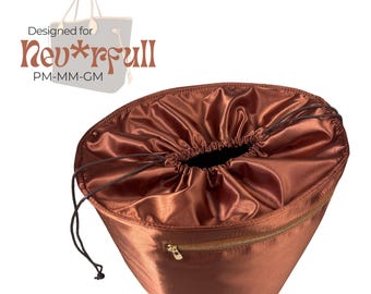 Poushy Wasserdichter Seidenorganizer passt für Neverfull Tote - oval / Premium-Gewebeeinsatz für MM Neverfull PM Liner Displayschutzfolie