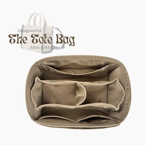 Poushy Wasserdichter Nylon Organizer passt für die Tragetasche - Mitteltasche / Premium-Stoffeinsatz für den Traveller-Toteliner-Schutzformer