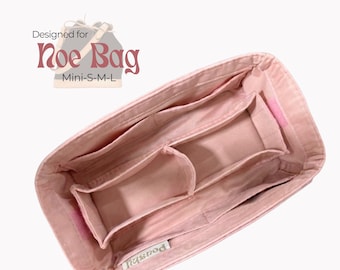 Poushy Waterproof Nylon Organizer fits Noe Bag - Middle Zip Pouch / Premium Fabric Insert for Noe Bag Liner Protector Bag Shaper