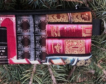 Glasses case, glasses with d-ring, padded, zippered glasses case, Classic Books, The Spex