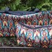 Zippered Mahjongg rack tote and matching flat bottom bag for tiles, Deco Jewel, The Zippered Tote-ster and large Zini