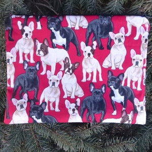 French Bulldog extra large pencil case or makeup bag, the Supa Scribe
