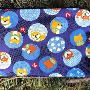 Shiba Inu zippered bag for makeup, accessories or organizing,  The Scooter