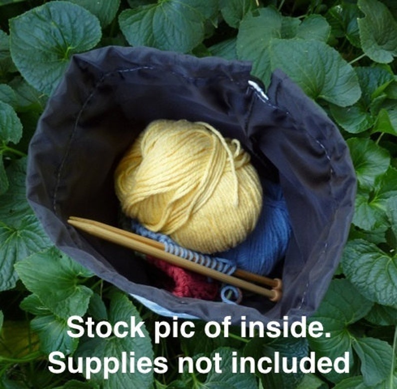 Sheep Drawstring Bag WIP Bag Knitting Project Bag Knitting Etsy