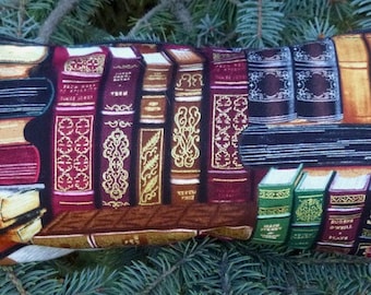 Books flat bottom bag, flat bottom pencil case, knitting notions pouch, Classic Books, The Zini