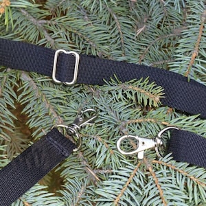 Attachable Detachable Shoulder Strap, works with my bags, 3/4&quot; wide, Pick Your Color, silver hardware only