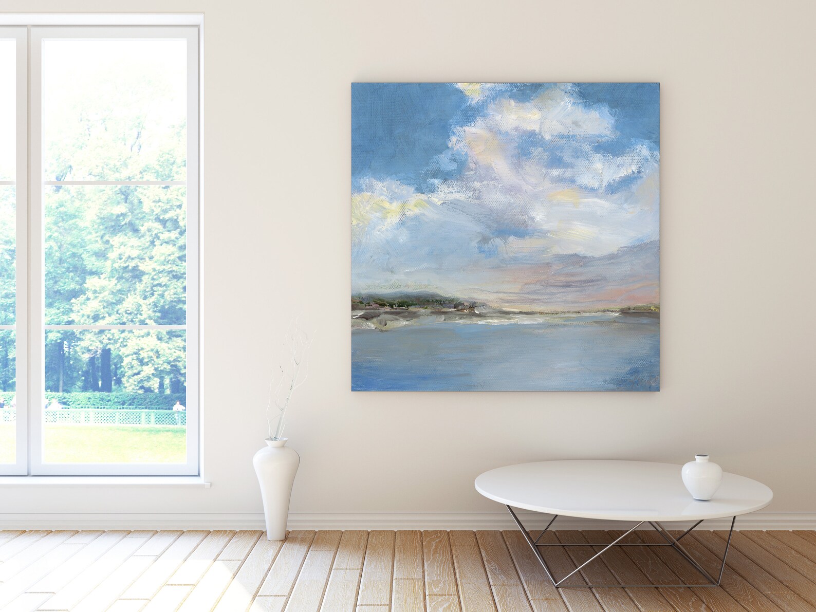 Coastal Trail Clouds Coastal Maine Art Print From an Etsy