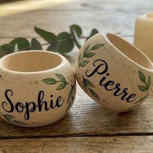 Prénoms en bois personnalisés mariage rétro - Print Your Love