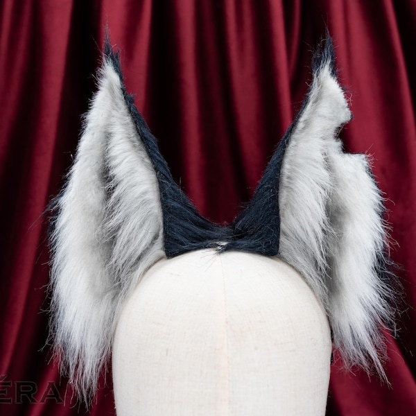 Orejas de Loona Helluva Boss para cosplay: accesorio de disfraz de piel sintética hecho a mano