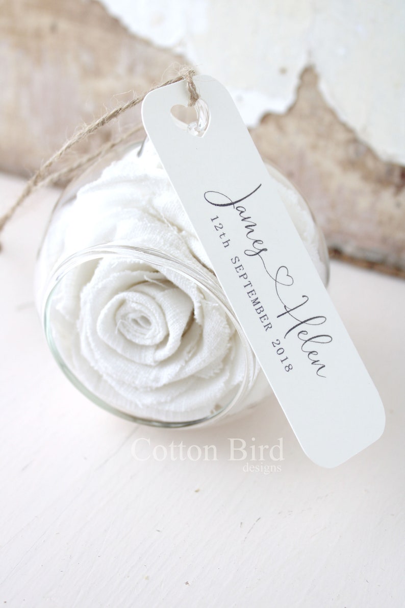 4th Wedding Anniversary Ivory Linen Rose in Glass Globe, Personalise with Couple Names, Date, Gift for Wife, Husband, Couple, UK Shop image 1