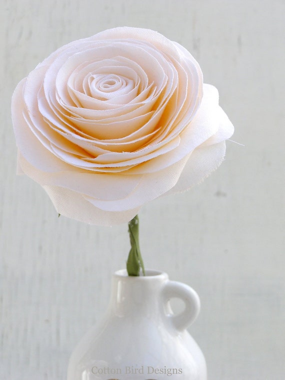 2nd Wedding Anniversary Peach Cotton Rose Sculpture Gift For Etsy 2nd Wedding Anniversary Peach Cotton Rose Sculpture Gift For Etsy