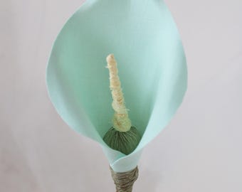 Lilac Cotton Lily, 2nd Year Anniversary Gift for Husband, Wife, Couple, Girlfriend, Boyfriend, Art Sculpture, Vase not included