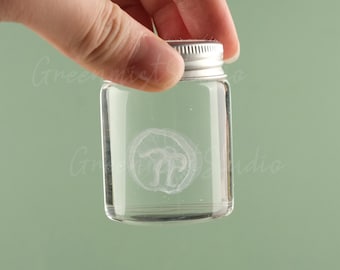 Moon Jellyfish, Glass Jar Jellyfish, Wet Specimen, Real Biological Specimen, Educational Display, Gift For Ocean Lovers