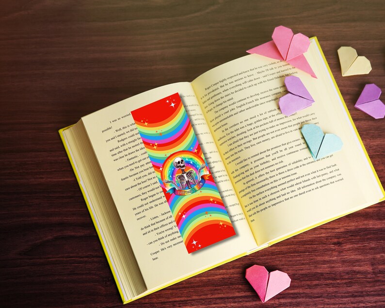 Unique BookmarksRainbow BookmarkColorful BookmarksFunny BookmarksSkeleton bookmarksDigital BookmarksPrintable BookmarksFlamingo zdjęcie 4