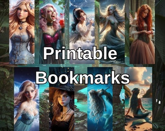 fantasy bookmarks|fantastical bookmark|fantastical|fairy bookamarks|mermaid bookmarks|fantastic girls bookmark|anime girl bookmark|siren|