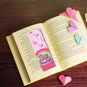 Unique BookmarksRainbow BookmarkColorful BookmarksFunny BookmarksSkeleton bookmarksDigital BookmarksPrintable BookmarksFlamingo zdjęcie 5