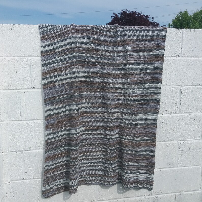 Crochet Pattern for Heron Blanket Textured Throw Cotton DK Etsy UK