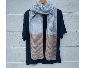Crochet Pattern - Sparrow Scarf - Cotton DK - V-stitch - PDF