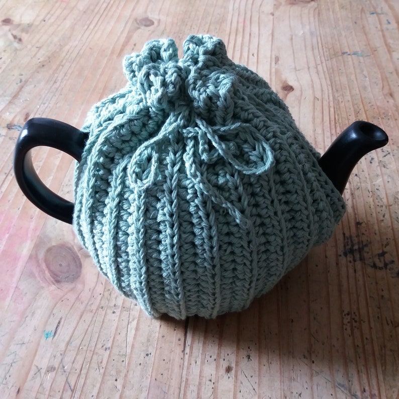 Two-Strand Tea Cosy Crochet Pattern Pure Cotton PDF Instant Download image 10