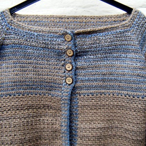 Crochet Pattern Sedimentary Cardigan Sweater for Women DK Instant Download PDF image 3
