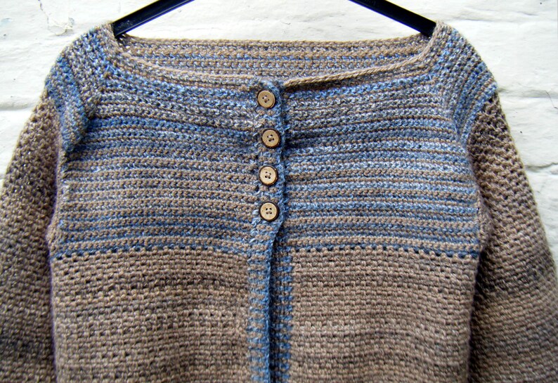 Crochet Pattern Sedimentary Cardigan Sweater for Women DK Instant Download PDF image 3