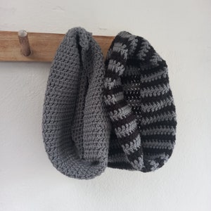 Crochet Pattern - Jackdaw Cowl - Cotton Scarf - DK - Instructions - PDF Download