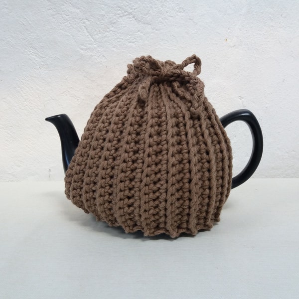 Crochet Pattern - Super Chunky Tea Cosy - Cotton - Vegan - Instant Download PDF