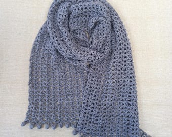 Crochet Pattern - Wood Pigeon Scarf - Cotton DK - Instant Download PDF