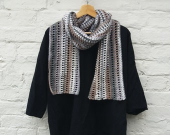 Crochet Pattern for Heron Scarf - Textured Cotton DK - PDF