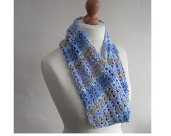 Crochet Pattern - MALVERN Scarf - Pure Cotton Cowl - DK - PDF