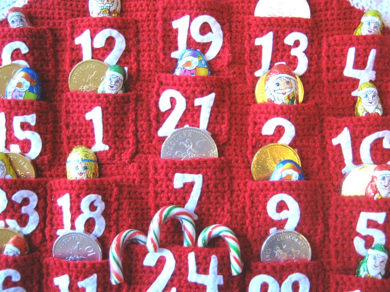 Crochet Pattern for ADVENT CALENDAR Christmas Holidays PDF Instant Download image 4