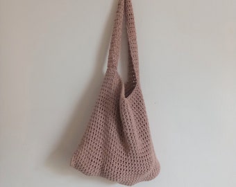 Crochet Pattern - Purbeck Bag - Cotton Aran Bag - Instant Download PDF