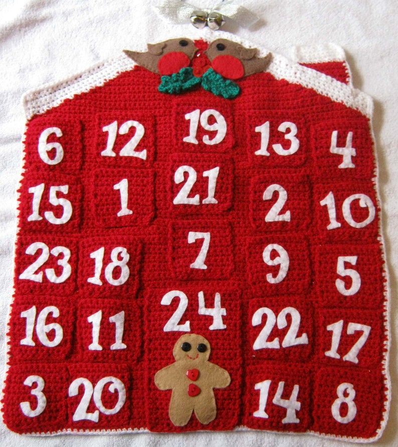 Crochet Pattern for ADVENT CALENDAR Christmas Holidays PDF Instant Download image 3
