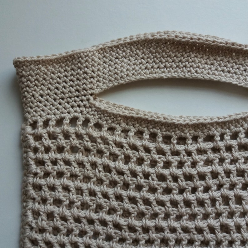 Crochet Pattern Grocery Bag Cotton DK PDF Instant Download image 6