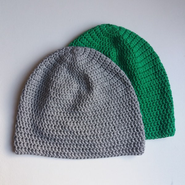 Patrón de Ganchillo - Gorro Langford - Gorro de Ganchillo de Algodón Simple - Fácil - DK - Descarga Instantánea - PDF