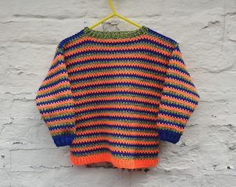 Crochet Pattern - Brambling - Sweater Jumper for Children - PDF Instant Download