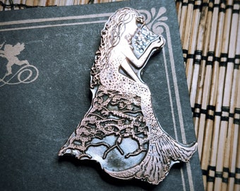 leather stamp "Mermaid and reef"