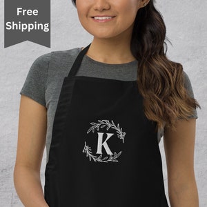 Personalized Embroidered Family Name Apron