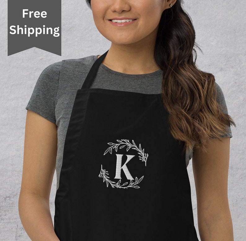 Personalized Embroidered Family Name Apron