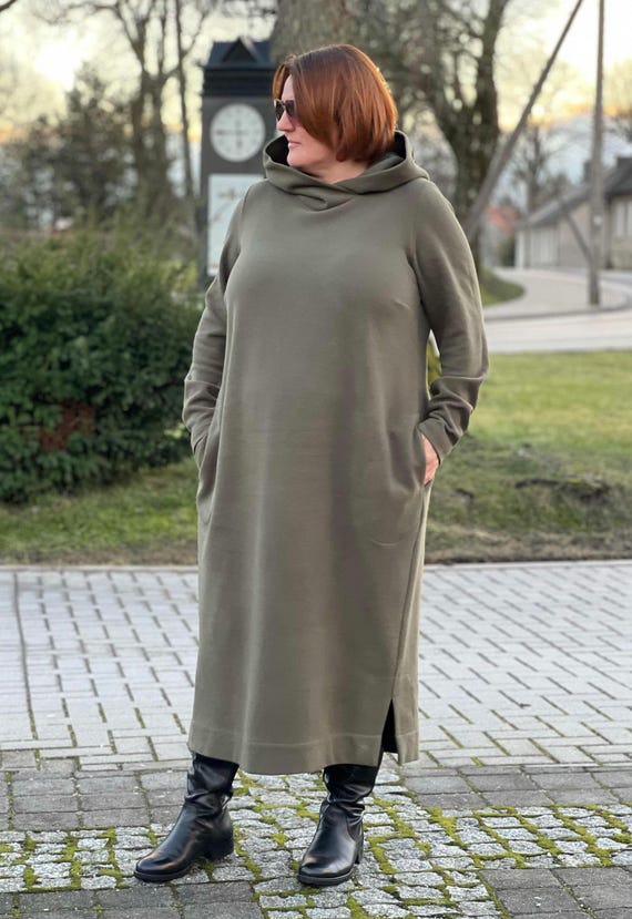 white christmas dresses Toad&Co Byrne Hooded Dress Women's Dress Weathered Blue : Xs