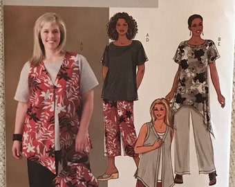 Butterick Fast & Easy pattern B4203 in sizes 16W, 18W 20W