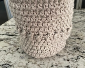 Hanging Basket-Hand Crocheted