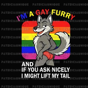 I&#39;m A Gay Furry Shirt, Pride Funny LGBTQ Shirt, Funny Gay Furry Pride Shirt, LGBTQ Furry Tee, I&#39;m A Gay Furry If You Ask Nicely Shirt