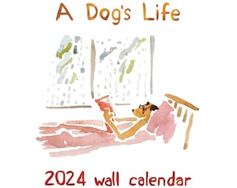 A Dog's Life 2024 Wall Calendar